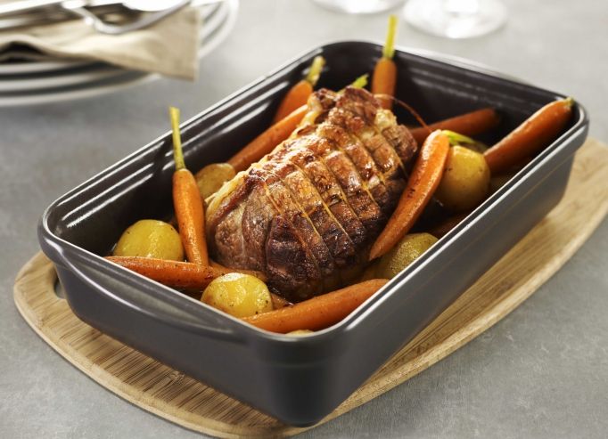 Rôti de veau et ses petits légumes