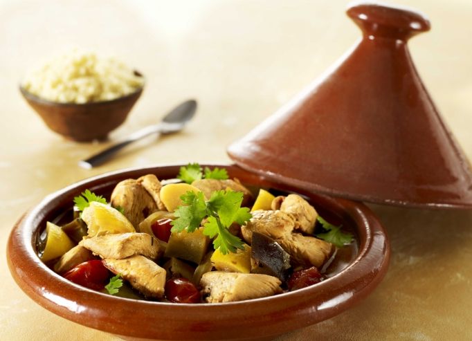 Tajine de poulet au citron