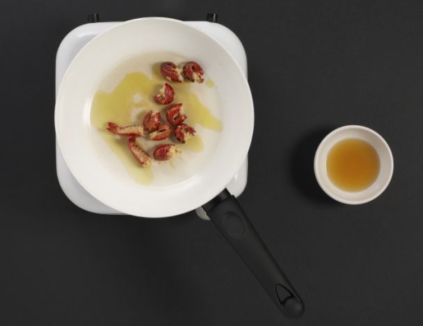 Préparation des écrevisses