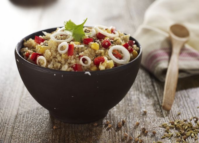 Quinoa aux poivrons rouges