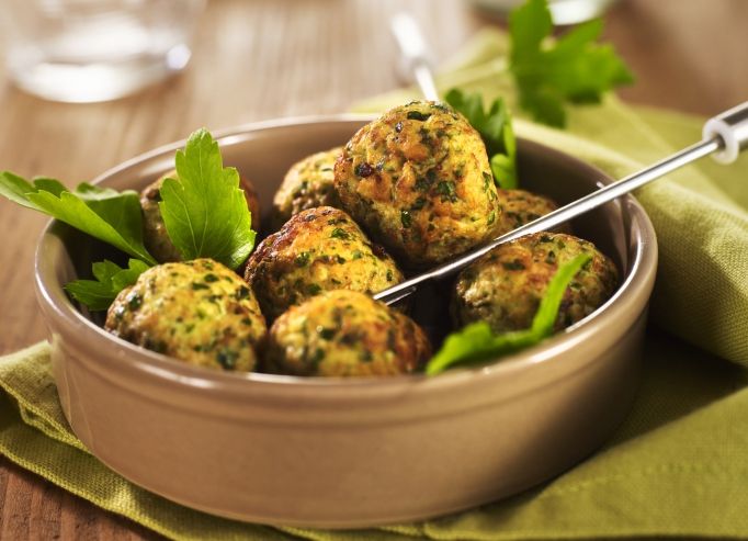 Mini-boulettes de poulet aux herbes