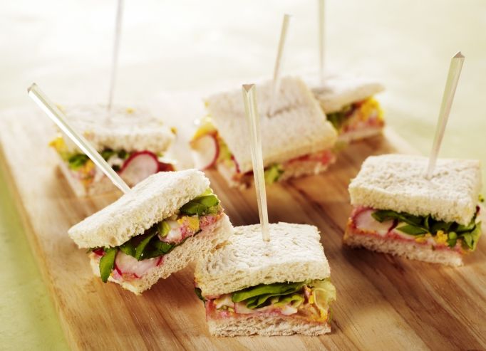 Mini-sandwichs au tarama