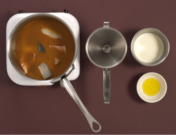 Préparation de la soupe de poisson