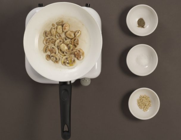 Préparation des champignons