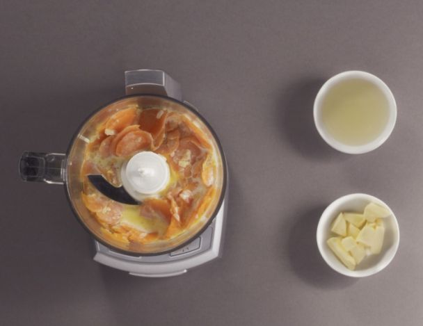 Préparation du velouté de carottes