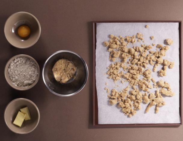 Préparation du crumble 