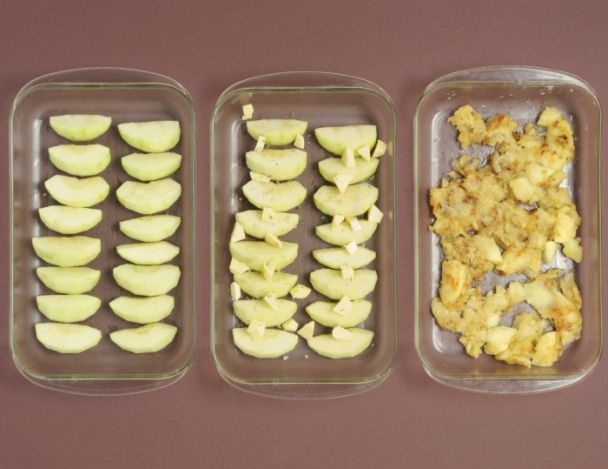 Préparation des pommes
