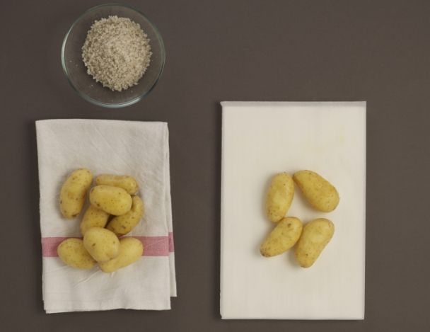 Préparation des pommes de terre
