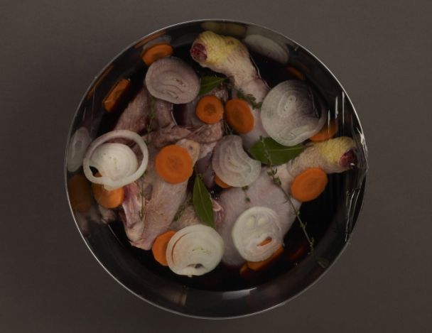 Préparation de la marinade