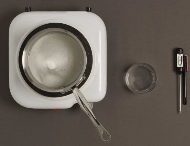 Préparation du caramel