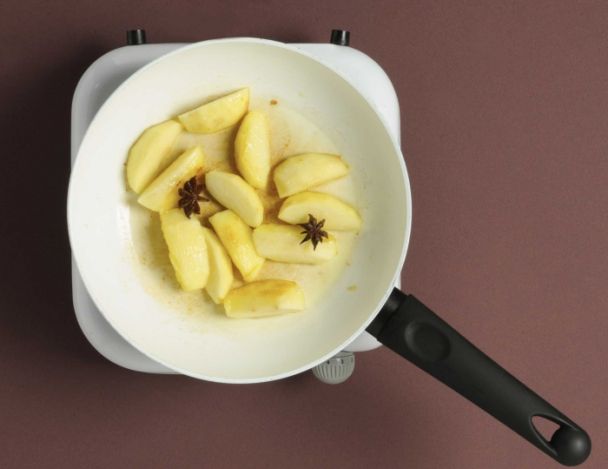 Préparation des pommes