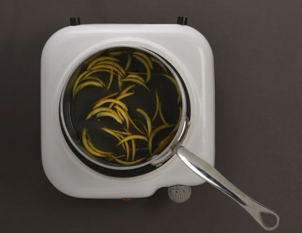 Préparation du confit d'oranges