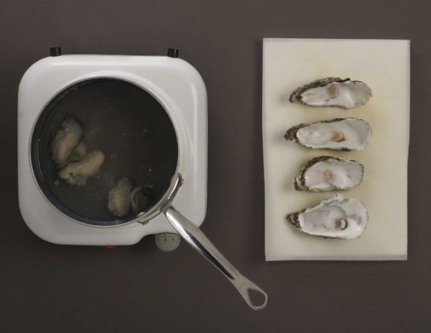 Préparation des huîtres