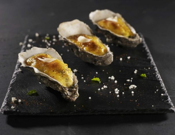 Cuisson des huîtres au four