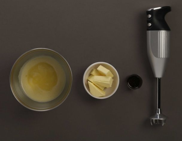 Préparation de la crème au beurre
