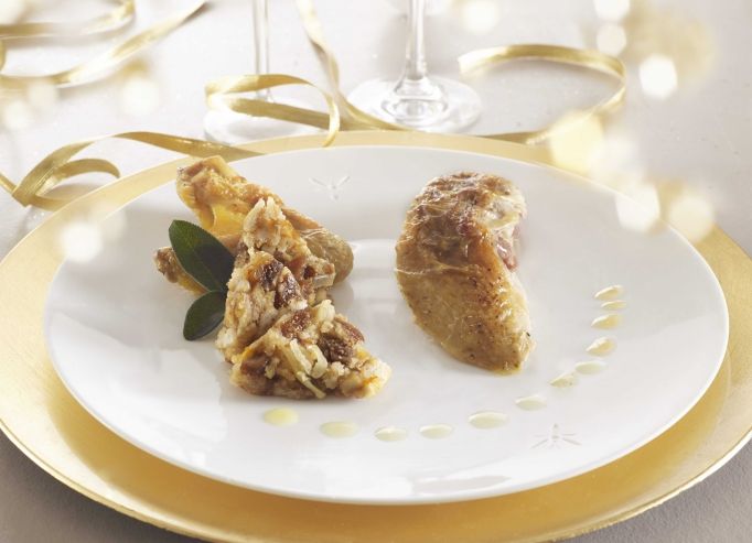 Chapon rôti aux figues