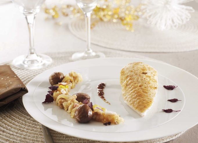Dinde de Noël et sa farce aux marrons