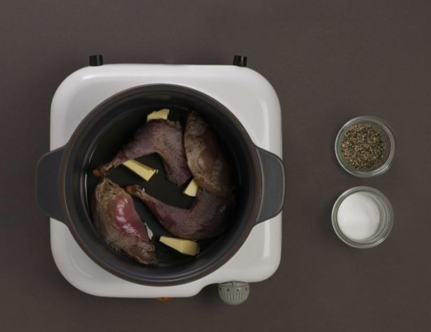 Préparation des perdrix