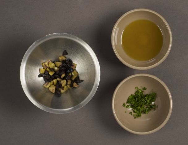 Préparation des olives