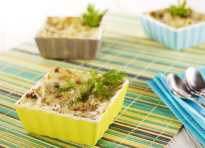 Gratin de fruits de mer à l'aneth