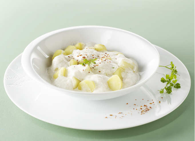 Lait fumé, pommes de terre 