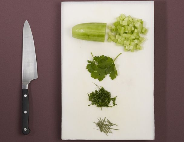 Préparation de la garniture