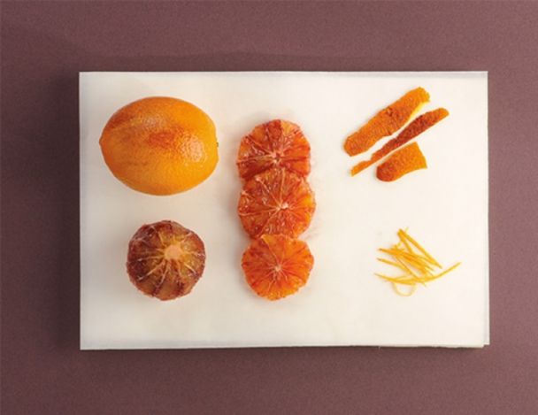 Préparation de la garniture à l'orange