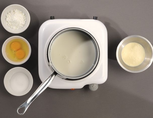 Préparation de la crème légère