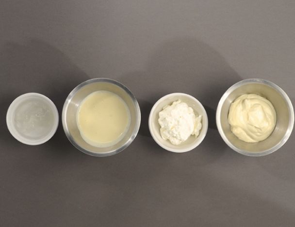 Préparation de la crème légère