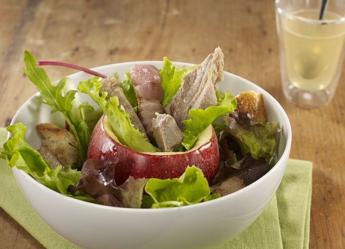 Plat-de-côtes poché et rôti, croquant de Normandie glacé, gelée de cidre