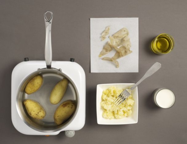 Réalisation de l'écrasé de pommes de terre