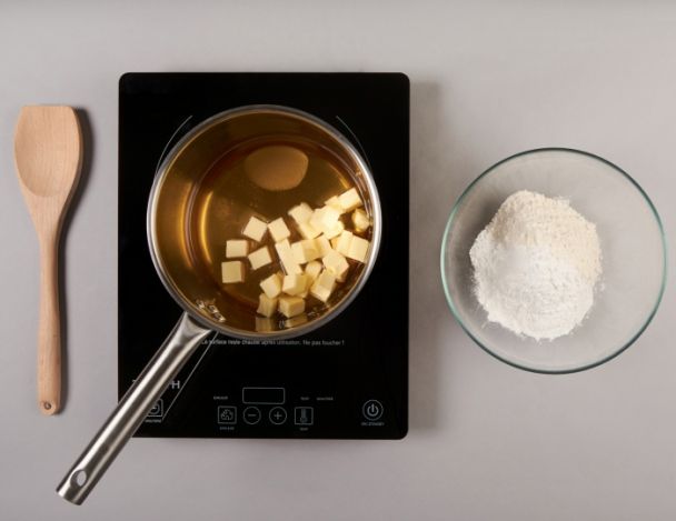 Préparation de la pâte à choux