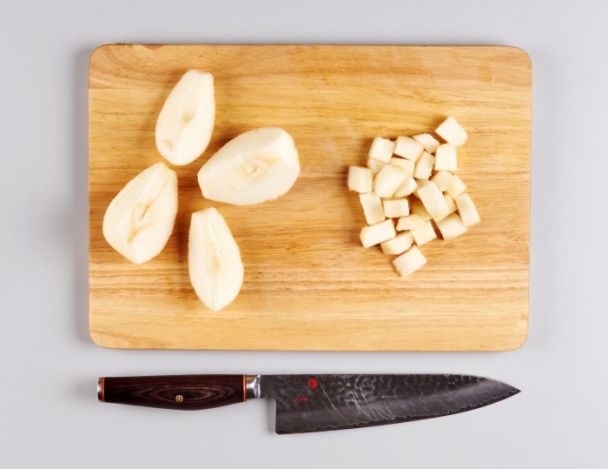 Préparation des poires