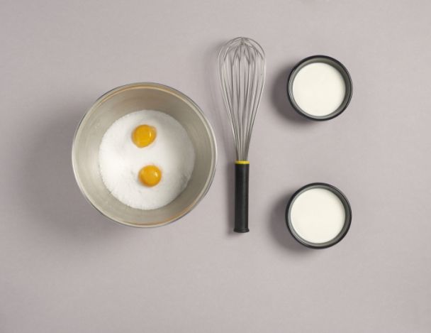 Préparation de la crème chocolat
