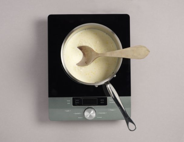Préparation de la crème chocolat
