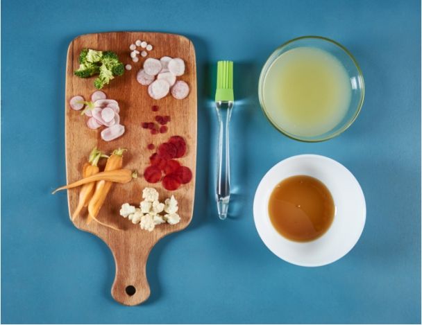 Préparation de la vinaigrette