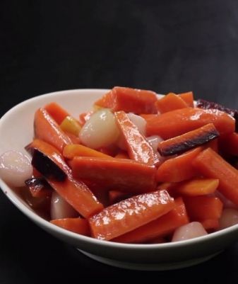 Glacer des petits légumes à blanc