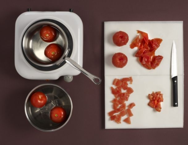 Préparation des tomates