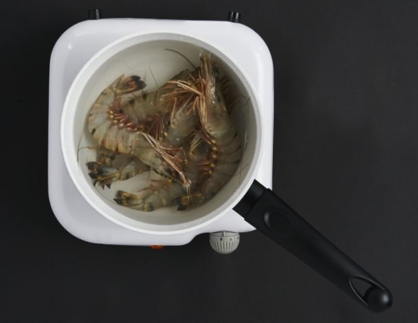 Cuisson des crevettes