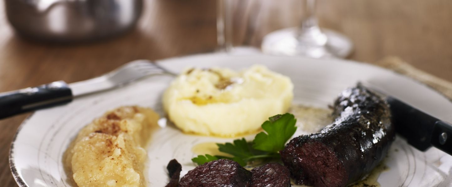 Boudins noirs aux deux pommes