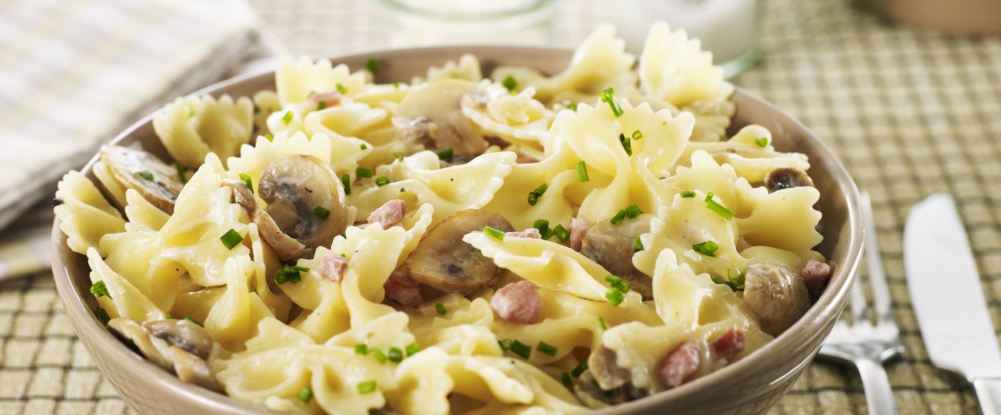 Farfalle aux champignons