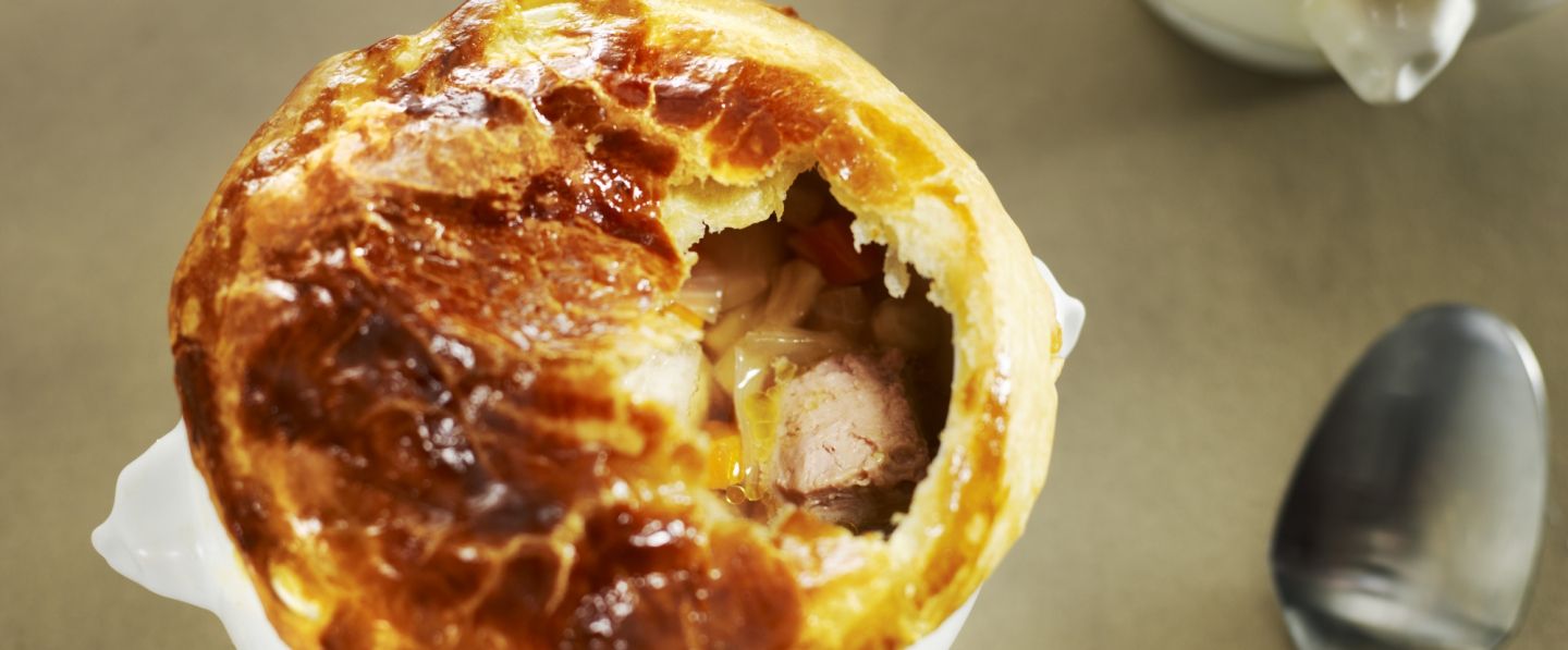 Soupe de foie gras en montgolfière