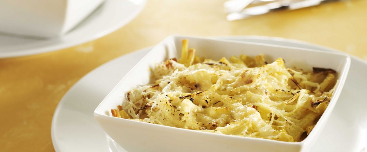 Gratin de macaronis aux fromages