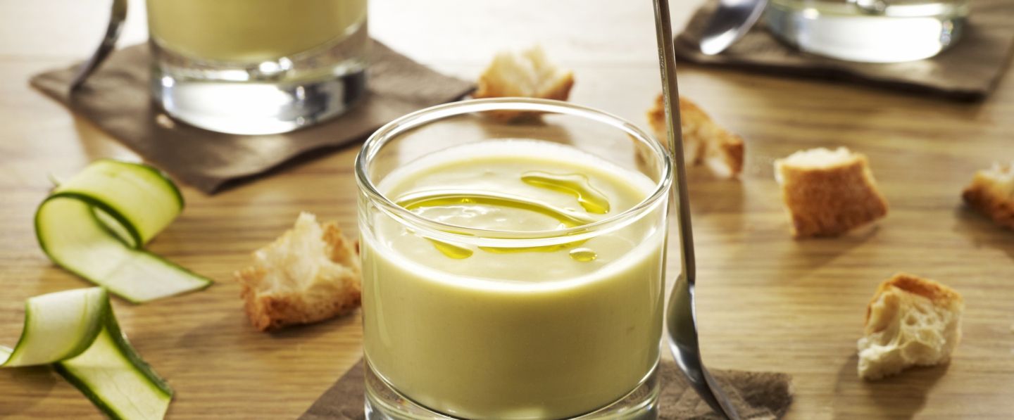 Crème de courgettes glacées