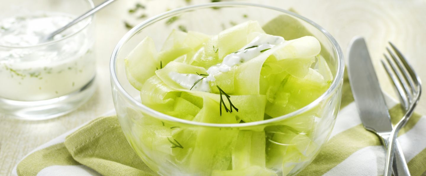 Salade de concombre à la menthe et au yaourt 