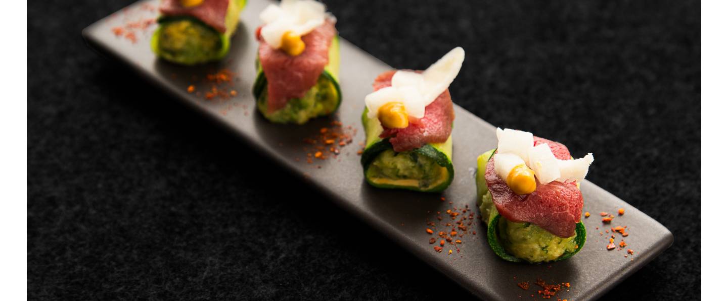 Bouchées de carpaccio de bœuf