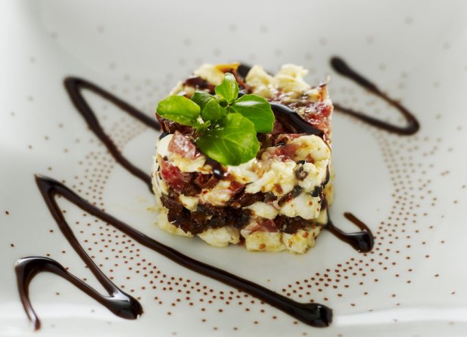 Salade de mozzarella et coppa