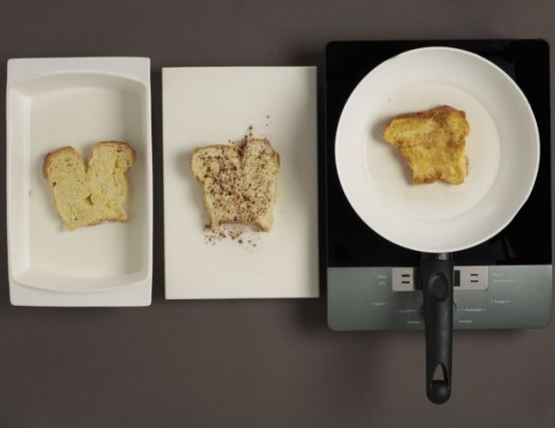 Cuisson du pain perdu