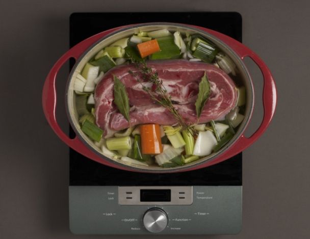 Préparation de la garniture aromatique et cuisson