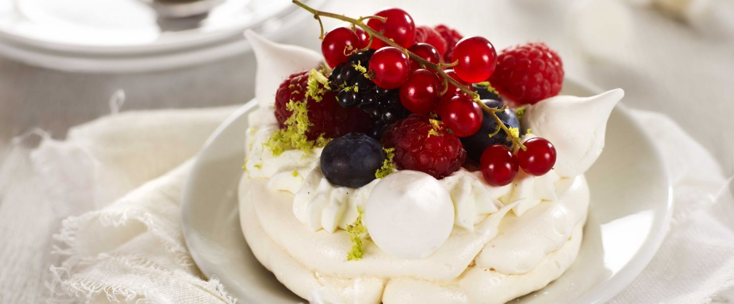 Pavlova aux fruits rouges 